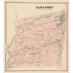 Saratoga New York Landowner - Stone 1866