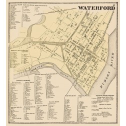 Waterford New York Landowner - Stone 1866