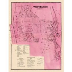 West Farms New York Landowner - Beers 1868