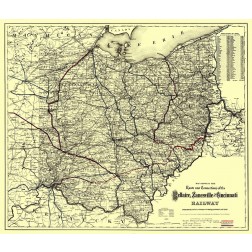 Bellaire, Zanesville and Cincinatti Railway 1883