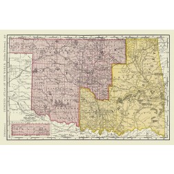 Oklahoma Indian Territory - Rand McNally 1897