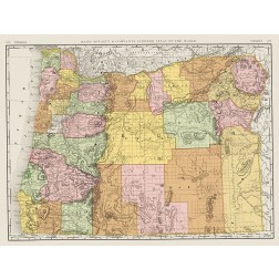 Oregon - Rand McNally 1898