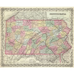 Pennsylvania - Colton 1856