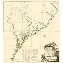 South Carolina, Part of Georgia - Jefferys 1757