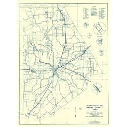 Brown Texas Highway - Highway Dept 1940