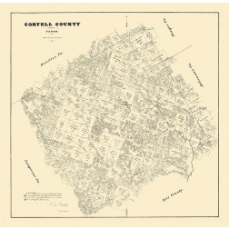 Coryell County Texas - Walsh 1879