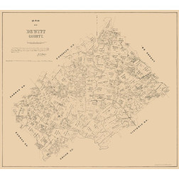 DeWitt County Texas - Walsh 1881 