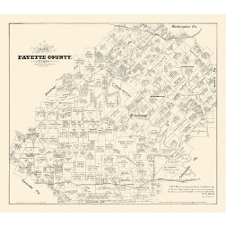 Fayette County Texas - Walsh 1879