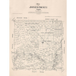 Jones County Texas - Walsh 1879 