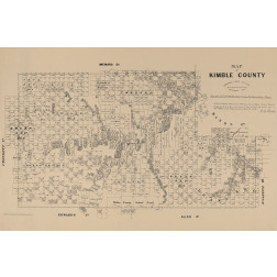 Kimble County Texas - Walsh 1879 