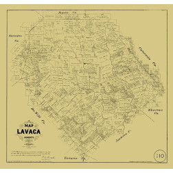 Lavaca County Texas - Walsh 1879 