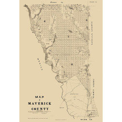 Maverick County Texas - Walsh 1879 