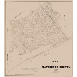 Matagorda County Texas - Walsh 1879 