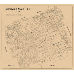 McLennan County Texas - Walsh 1880 