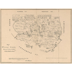 Orange County Texas - Walsh 1880 