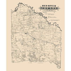 Red River County Texas -1870
