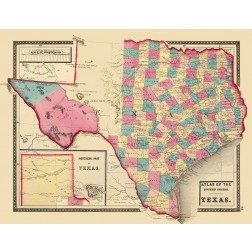 Texas - Northern Texas - Walling 1872