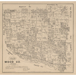 Wood County Texas - Walsh 1879 