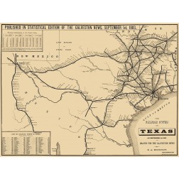 Texas Railroad System - Hensoldt 1883