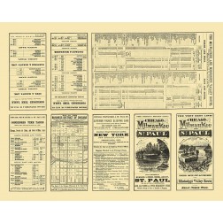 Chicago, Milwaukee,  St Paul Railway Timetable
