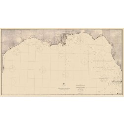 Gulf Of Mexico US Coast - USCS 1863