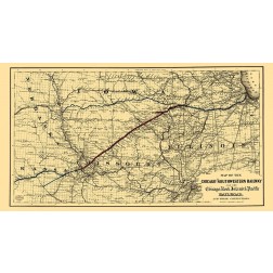 Chicago and Southwestern Railway - Colton 1869