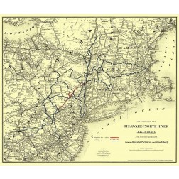 Delaware and North River Railroad - Colton 1890
