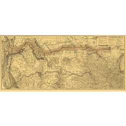 Northern Pacific Railroad - Rand McNally 1882