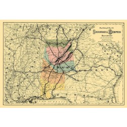 Savannah and Memphis Railroad - Colton 1872