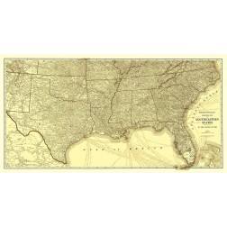 Southeastern States Roads - Rand McNally 1923