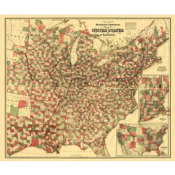 Railroads and Commercial in US, Canada 1871