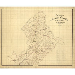 Culpeper County Virginia - Hotchkiss 1867