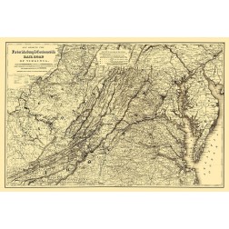 Fredericksburg and Gordonsville Virginia 1869