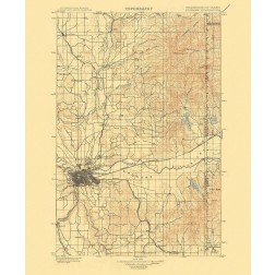 Spokane Washington Quad - USGS 1901