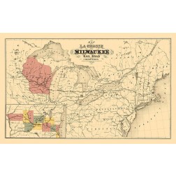 La Crosse and Milwaukee Railroad - Colton 1855