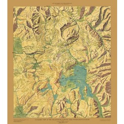 Yellowstone National Park Sheet - USGS 1915
