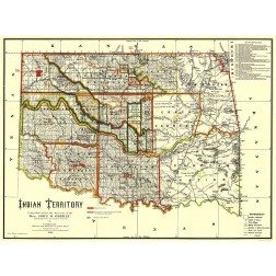 Indian Territory, Texas, Oklahoma - Oberly 1889