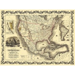 United States, Mexico - Colton 1849
