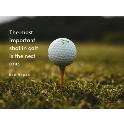 Ben Hogan Quote: Important Shot in Golf