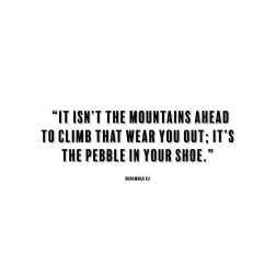 Muhammad Ali Quote: Mountains Ahead