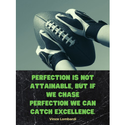 Vince Lombardi Quote: Chase Perfection