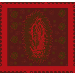 Virgin Mary Red on red