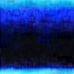 Blue Oversized Abstract Dark