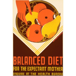 Balanced diet for the expectant mother.