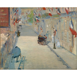 The Rue Mosnier with Flags