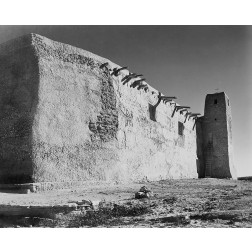 Church Side Wall and Tower, Acoma Pueblo, New Mexico - National Parks and Monuments, ca. 1933-1942