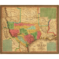 New map of Texas : with the contiguous American and Mexican states, 1835