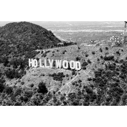 The Hollywood sign located in Los Angeles, California