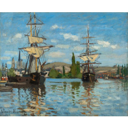 Ships Riding on the Seine at Rouen