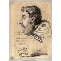 Caricature of Jules Didier (?ǣButterfly Man?ǥ)
